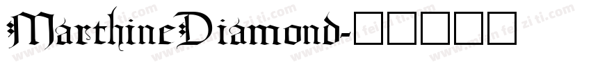 MarthineDiamond字体转换