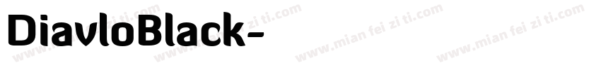 DiavloBlack字体转换
