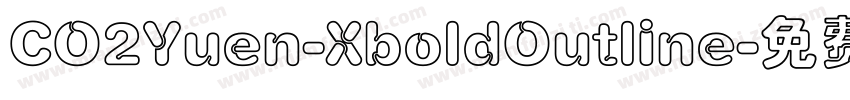 CO2Yuen-XboldOutline字体转换