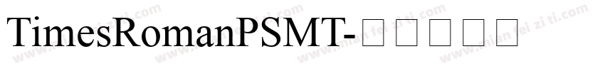 TimesRomanPSMT字体转换