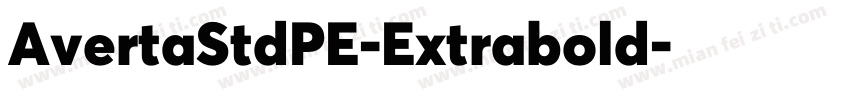 AvertaStdPE-Extrabold字体转换