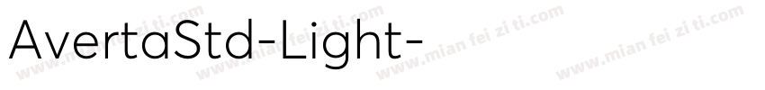 AvertaStd-Light字体转换