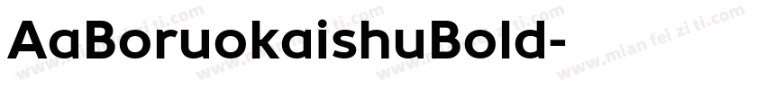 AaBoruokaishuBold字体转换