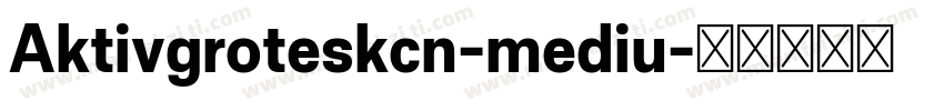 Aktivgroteskcn-mediu字体转换