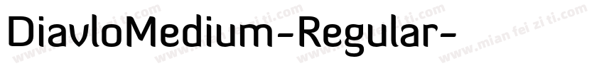 DiavloMedium-Regular字体转换