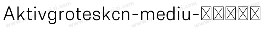 Aktivgroteskcn-mediu字体转换