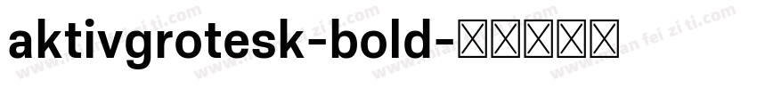 aktivgrotesk-bold字体转换