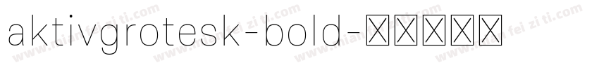 aktivgrotesk-bold字体转换