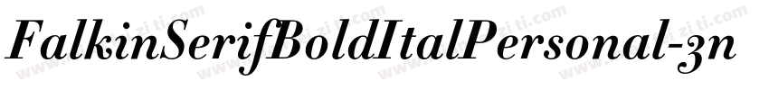 FalkinSerifBoldItalPersonal-3n06字体转换