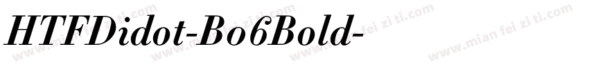 HTFDidot-B06Bold字体转换