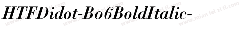 HTFDidot-B06BoldItalic字体转换