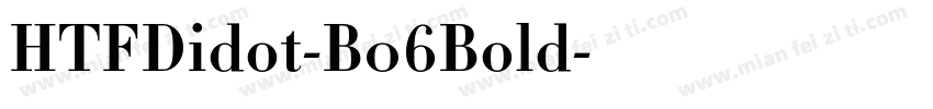 HTFDidot-B06Bold字体转换