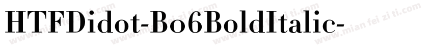 HTFDidot-B06BoldItalic字体转换
