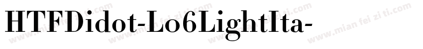 HTFDidot-L06LightIta字体转换