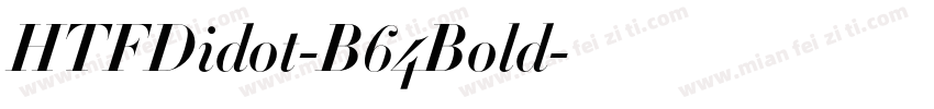 HTFDidot-B64Bold字体转换