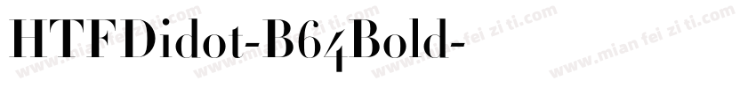 HTFDidot-B64Bold字体转换