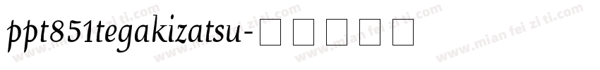 ppt851tegakizatsu字体转换