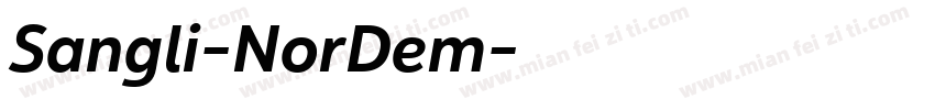 Sangli-NorDem字体转换