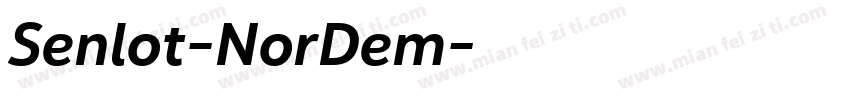 Senlot-NorDem字体转换