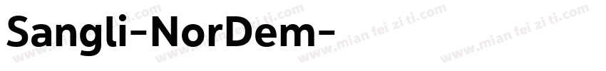 Sangli-NorDem字体转换