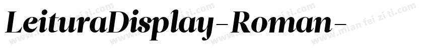 LeituraDisplay-Roman字体转换