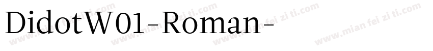 DidotW01-Roman字体转换