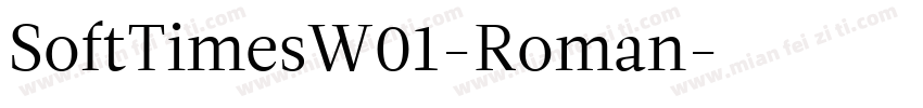 SoftTimesW01-Roman字体转换