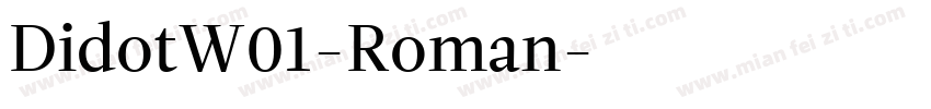 DidotW01-Roman字体转换