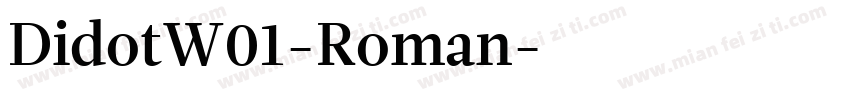 DidotW01-Roman字体转换