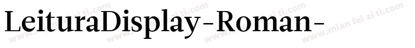 LeituraDisplay-Roman字体转换