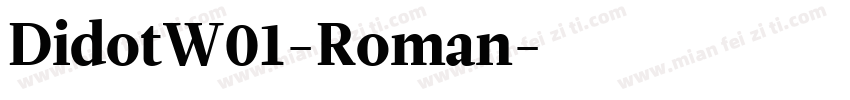 DidotW01-Roman字体转换