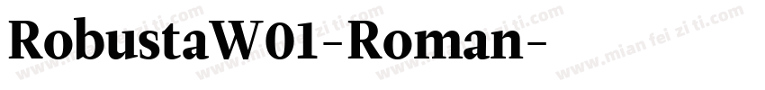 RobustaW01-Roman字体转换