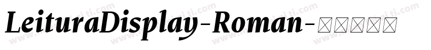 LeituraDisplay-Roman字体转换