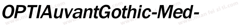 OPTIAuvantGothic-Med字体转换