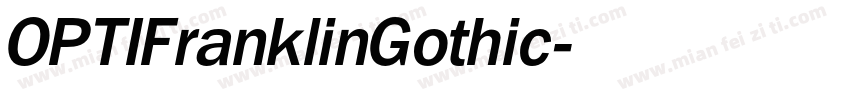 OPTIFranklinGothic字体转换