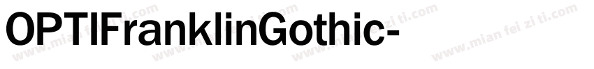 OPTIFranklinGothic字体转换