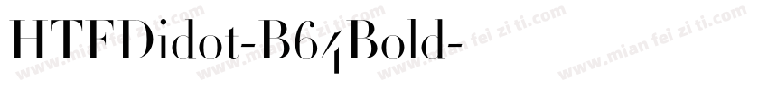 HTFDidot-B64Bold字体转换