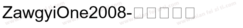 ZawgyiOne2008字体转换