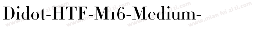 Didot-HTF-M16-Medium字体转换