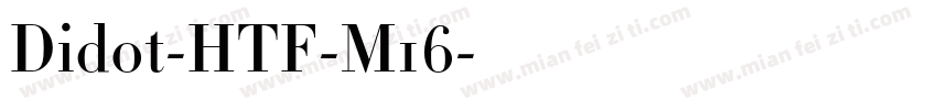 Didot-HTF-M16字体转换