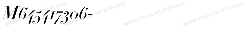 M645417306字体转换