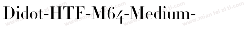 Didot-HTF-M64-Medium字体转换
