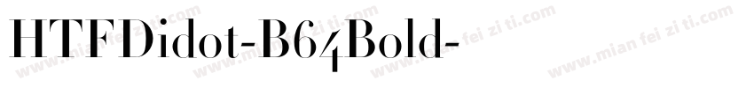 HTFDidot-B64Bold字体转换