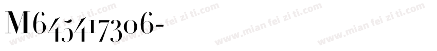 M645417306字体转换