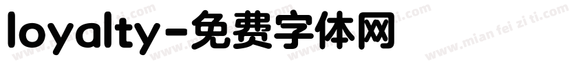 loyalty字体转换