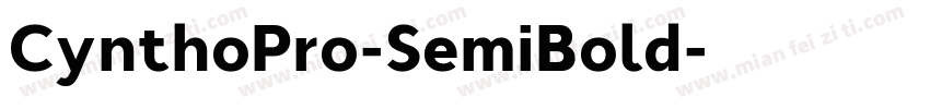 CynthoPro-SemiBold字体转换