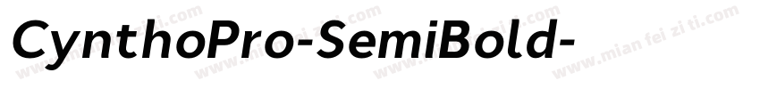 CynthoPro-SemiBold字体转换