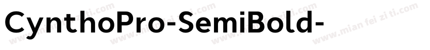CynthoPro-SemiBold字体转换