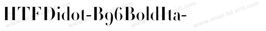 HTFDidot-B96BoldIta字体转换