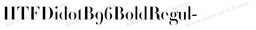 HTFDidotB96BoldRegul字体转换